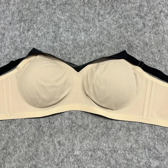 Honeylove Bra Womens 1X Beige Wireless Padded Lightly Lined Plus Size Mesh - Picture 13 of 16